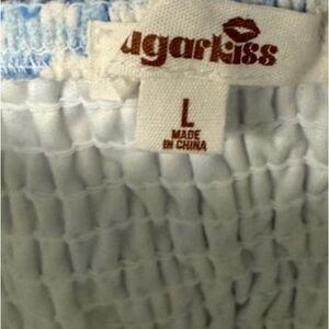 Agarkiss White Smocked Skirt